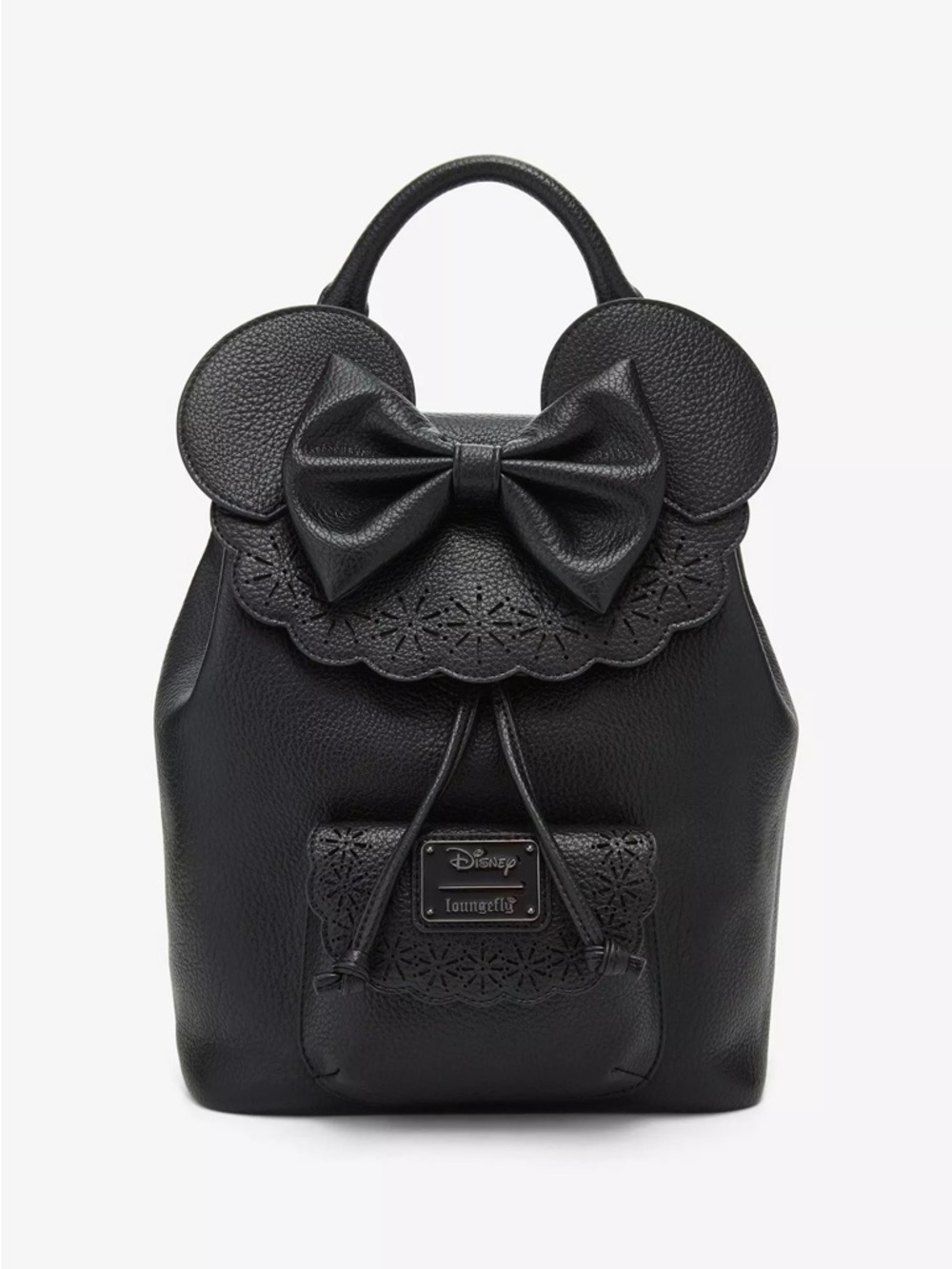 Loungefly Black Minnie Ear Bow Mini Backpack